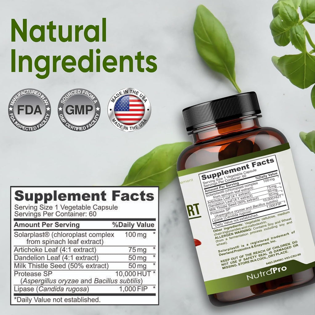 Liver Health Formula and Gallbladder Support-Liver Cleanse Detox & Repair to Support Liver Renew with Artichoke Extract, Milk Thistle, Dandelion Leaf. Liver Detox Supplements for Liver Support.