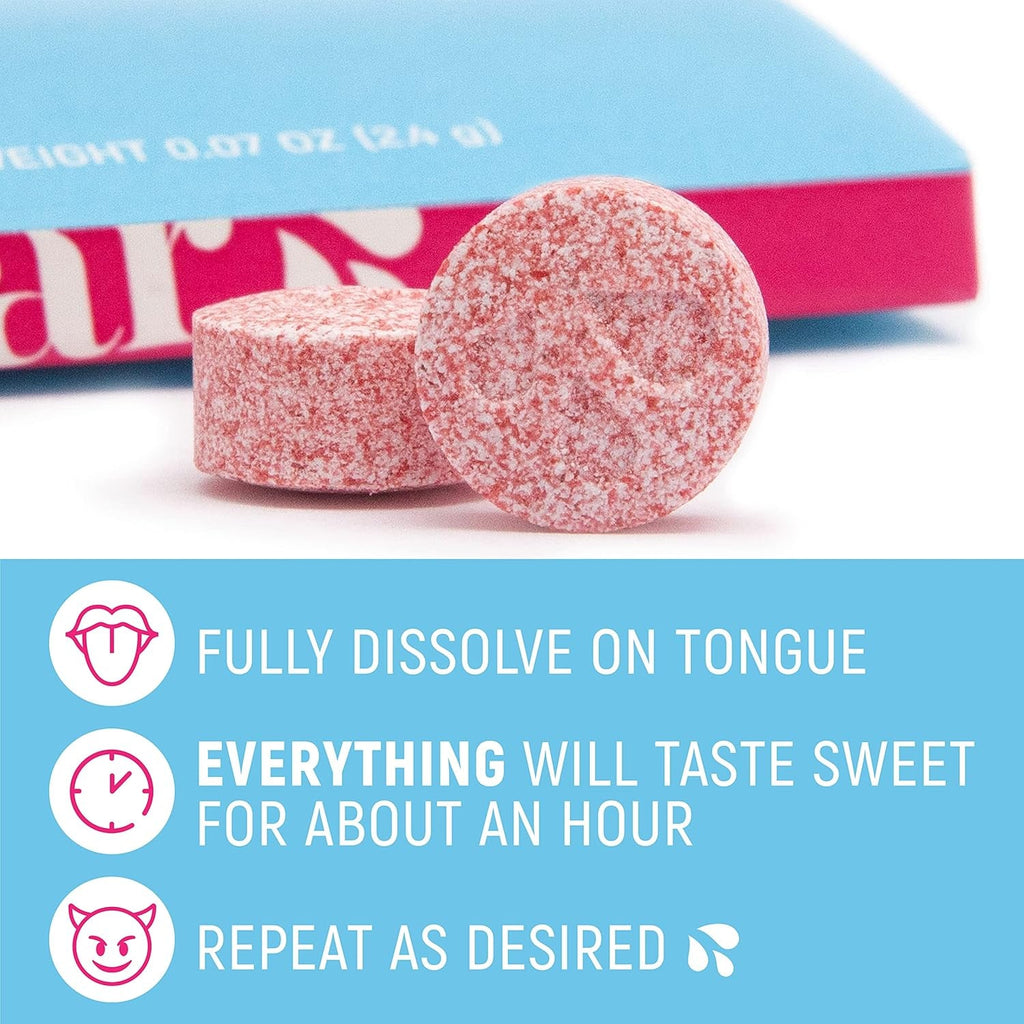 Sugar Splash Taste Sweeter down There - 2 Taste Changing Tablets, 2 9Pines Pineapple Shots & 1 DEEP Gag Suppressing Sucker Date Night Pack - Body Fluid Sweetener and Flavor Enhancer