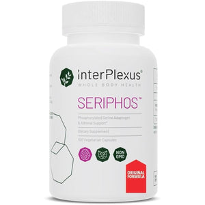 Seriphos - Phosphorylated Serine Adaptogen - Cortisol Supplement - Helps Cognitive Function, Gluten Free, Dairy Free, Soy Free - 100 Capsules