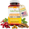 Kaibro Nutra Berberine HCL Supplement 1000Mg - for Immune System, Glucose Support, Circulatory & Gastrointestinal Health, Vegan & Gluten-Free (120 Capsules)
