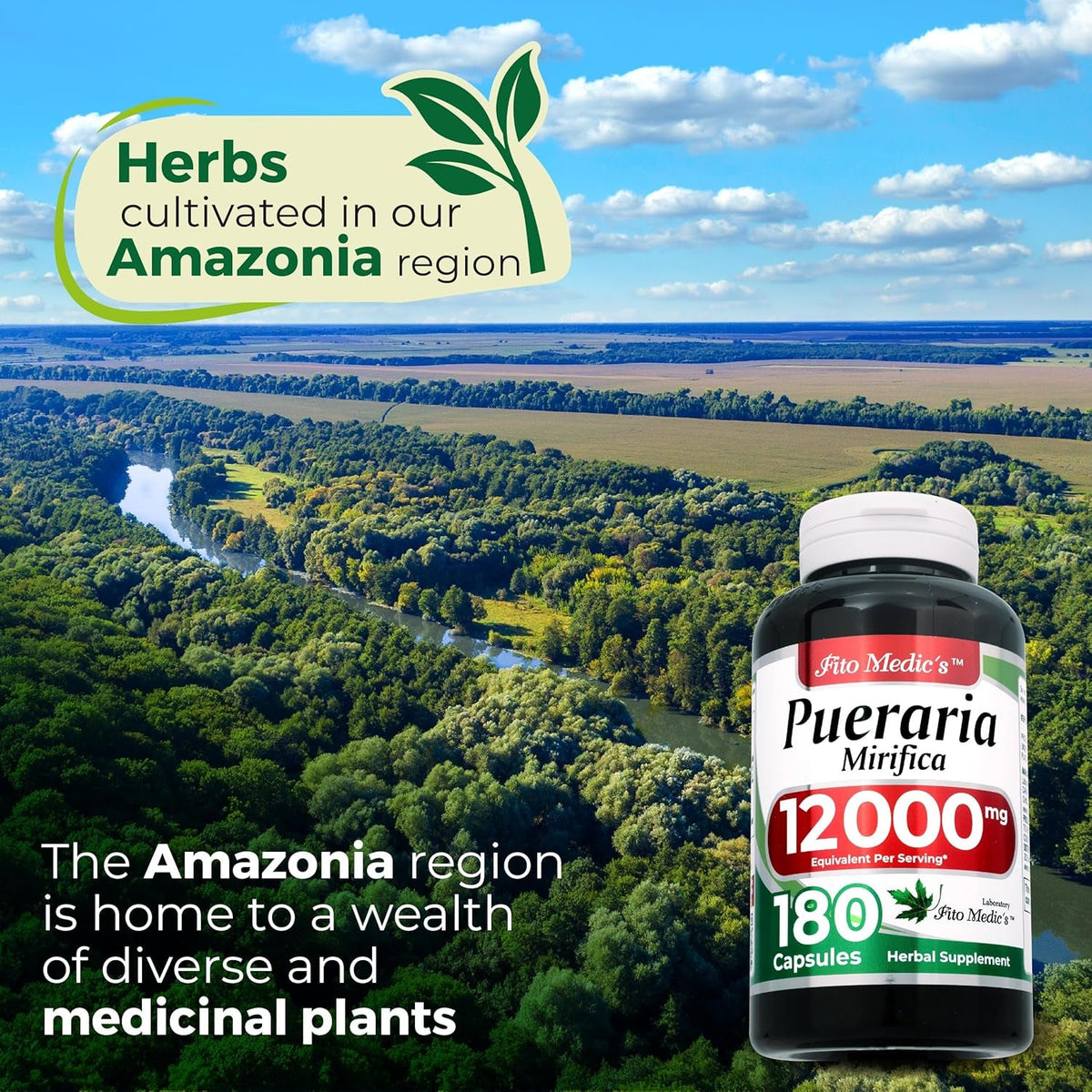FITO MEDIC'S Lab | Pueraria Mirifica |180 Capsules | Pueraria Mirifica Capsules