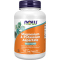 NOW Foods Supplements, Magnesium & Potassium Aspartate with Taurine, Heart Health*, 120 Veg Capsules