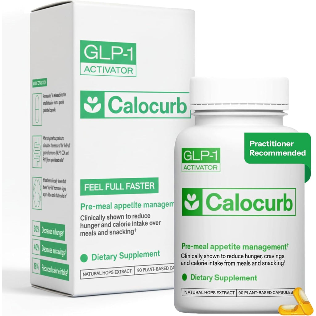 Calorie Control Supplement 6X Natural GLP-1 Support, Official & Patented Amarasate Formula, Plant Based Dietary GLP1 Supplement, Manages Appetite, Hunger & Cravings, 1 Month Average Supply, 90 Count