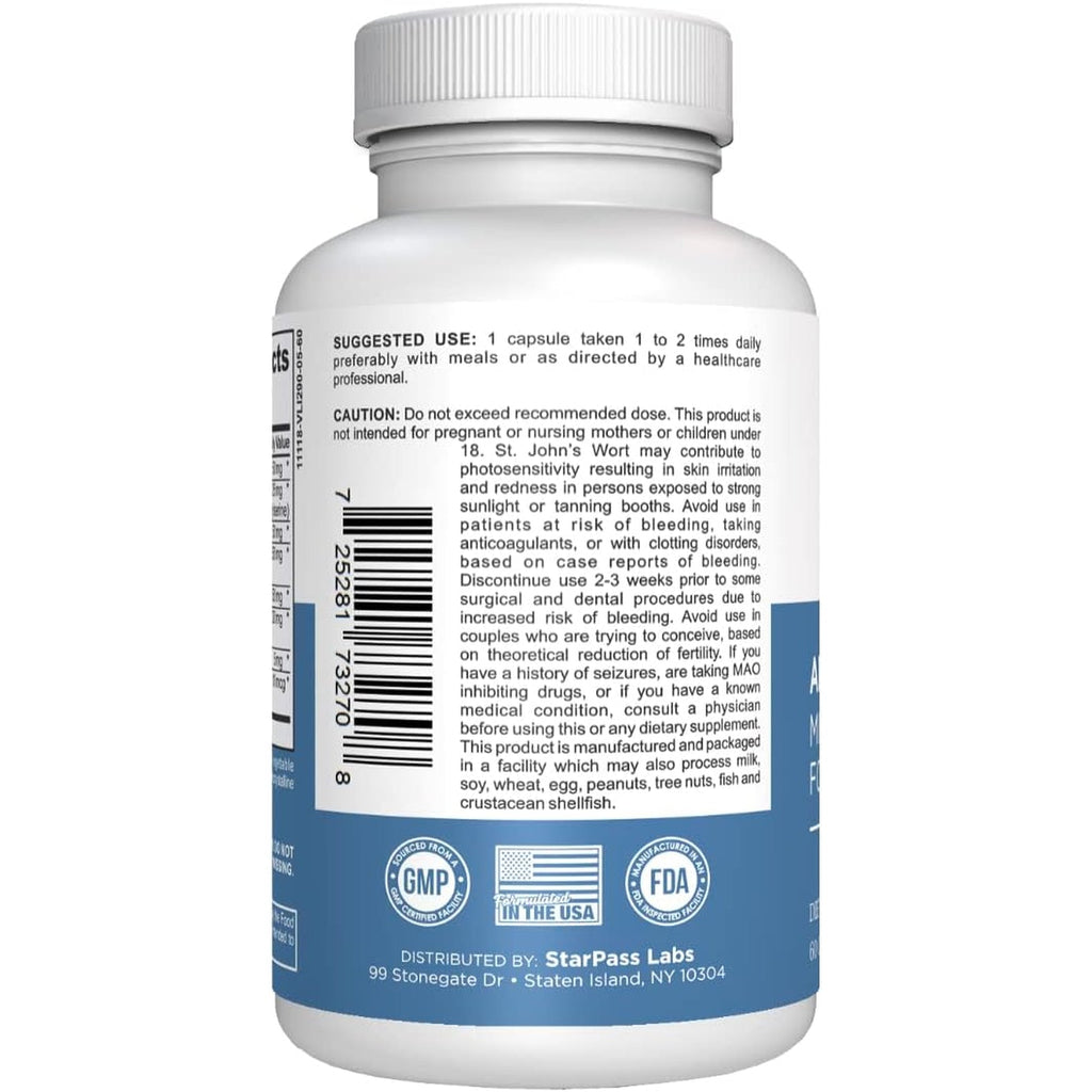 Advanced Memory Formula Extreme Brain Booster, Brain Supplement for Memory, Focus and Mental Performance, Memory Vitamins for Better Brain Health, Manufactured in the USA