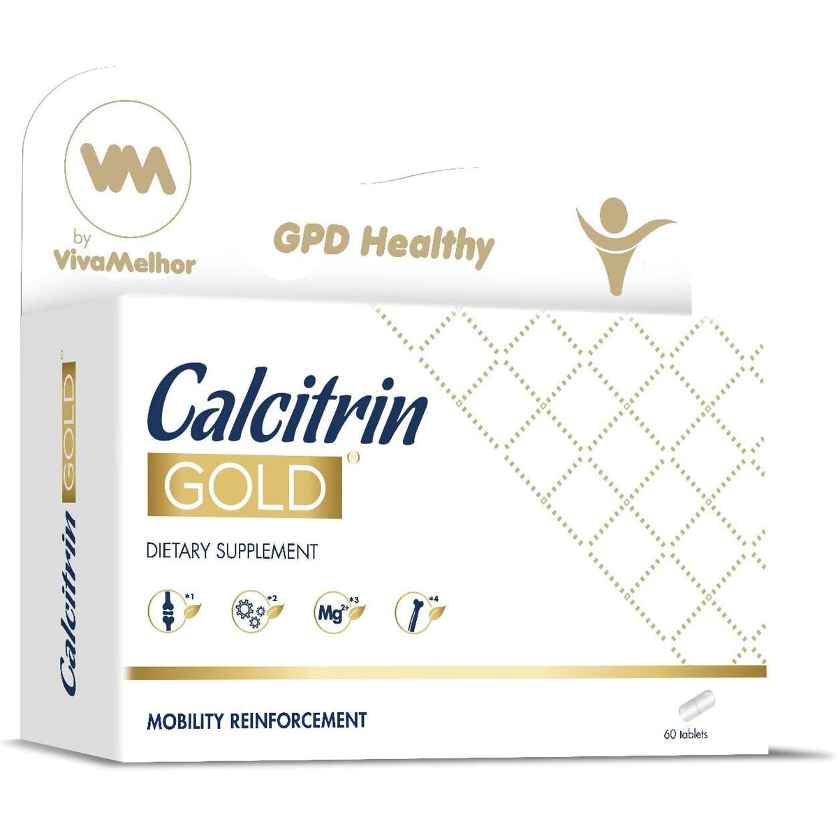 Soy Sano Calcitrin Gold Dietary Supplement, Mobility Reinforcement, 60 Tablets