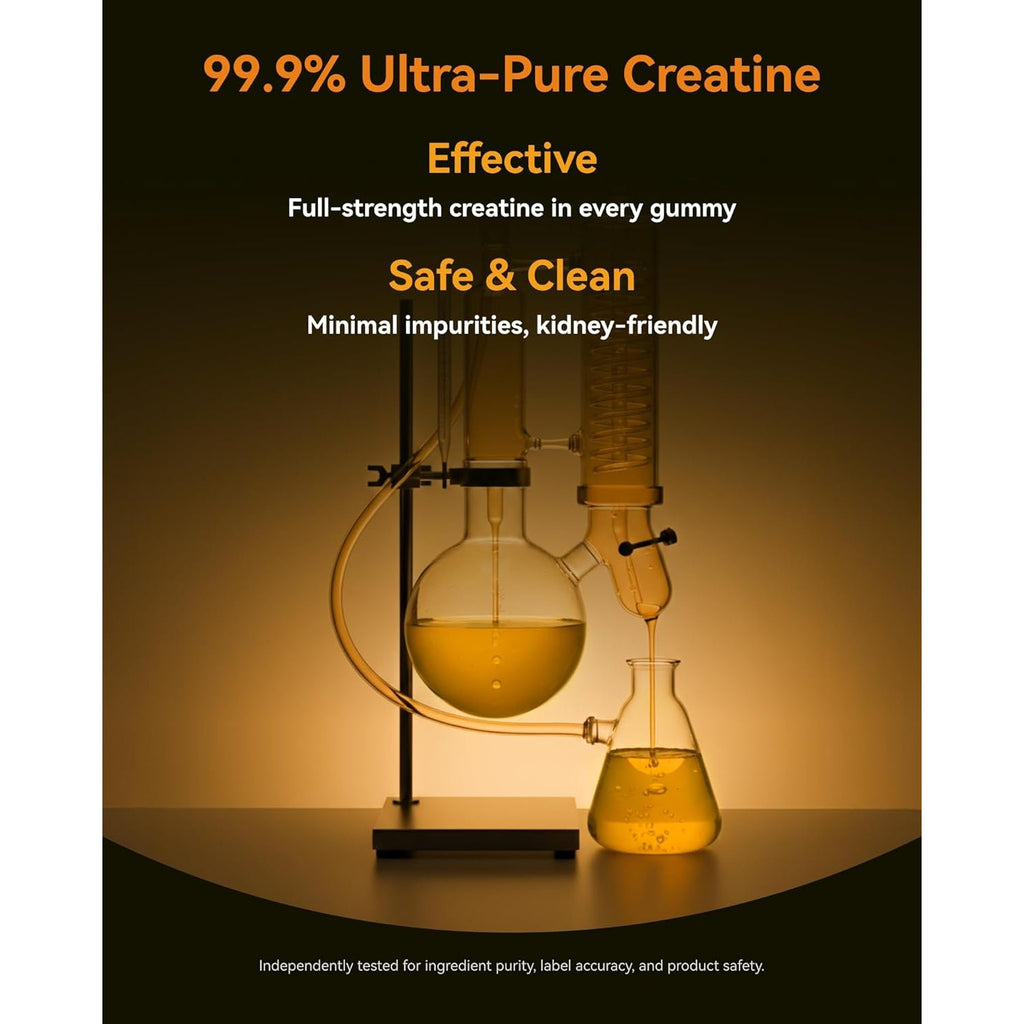 Inner Brightness Creatine Monohydrate Gummies for Men & Women 5000 Mg, 3Rd Party Tested, Creatine Chews for Muscle Growth, Strength & Energy Support, Sugar Free, Vegan, 120 Count, Mango Passionfruit