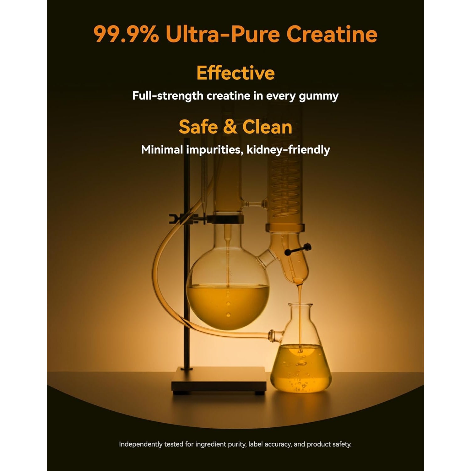 Inner Brightness Creatine Monohydrate Gummies for Men & Women 5000 Mg, 3Rd Party Tested, Creatine Chews for Muscle Growth, Strength & Energy Support, Sugar Free, Vegan, 120 Count, Mango Passionfruit