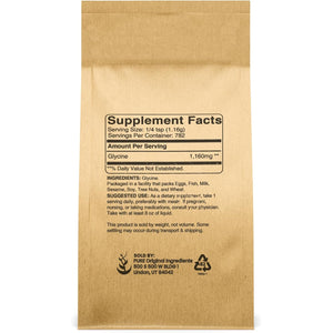 Pure Original Ingredients Glycine Powder (2Lb) Non-Gmo, Non-Essential Amino Acid, Allergen-Free