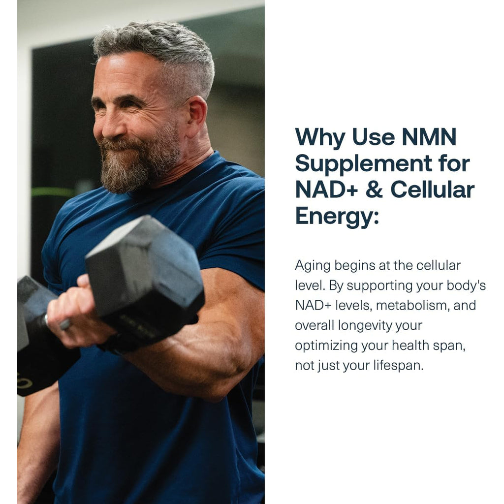 Transparent Labs NMN Supplement for NAD+ Levels - NAD Supplement with 600 Mg Nicotinamide Mononucleotide to Support Healthy Aging, Cellular Energy Production, & Metabolic Balance - 30 Count