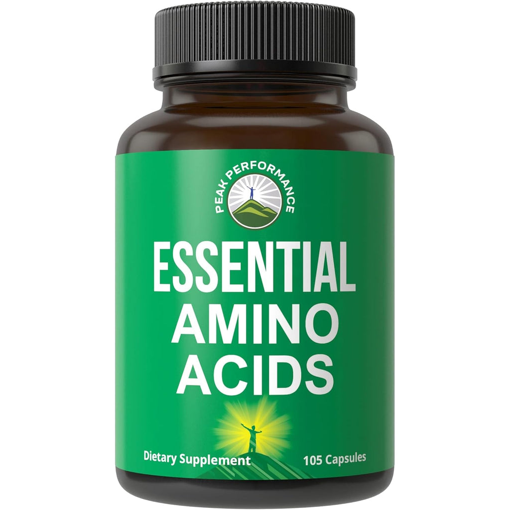 All 9 Essential Amino Acids Supplement. Capsules with 3X More Leucine for Muscle Recovery, Growth. EAA Supplement Better than BCAA / BCAAS Branched Chain Aminos Acid. USA Tested Eaas for Men + Women