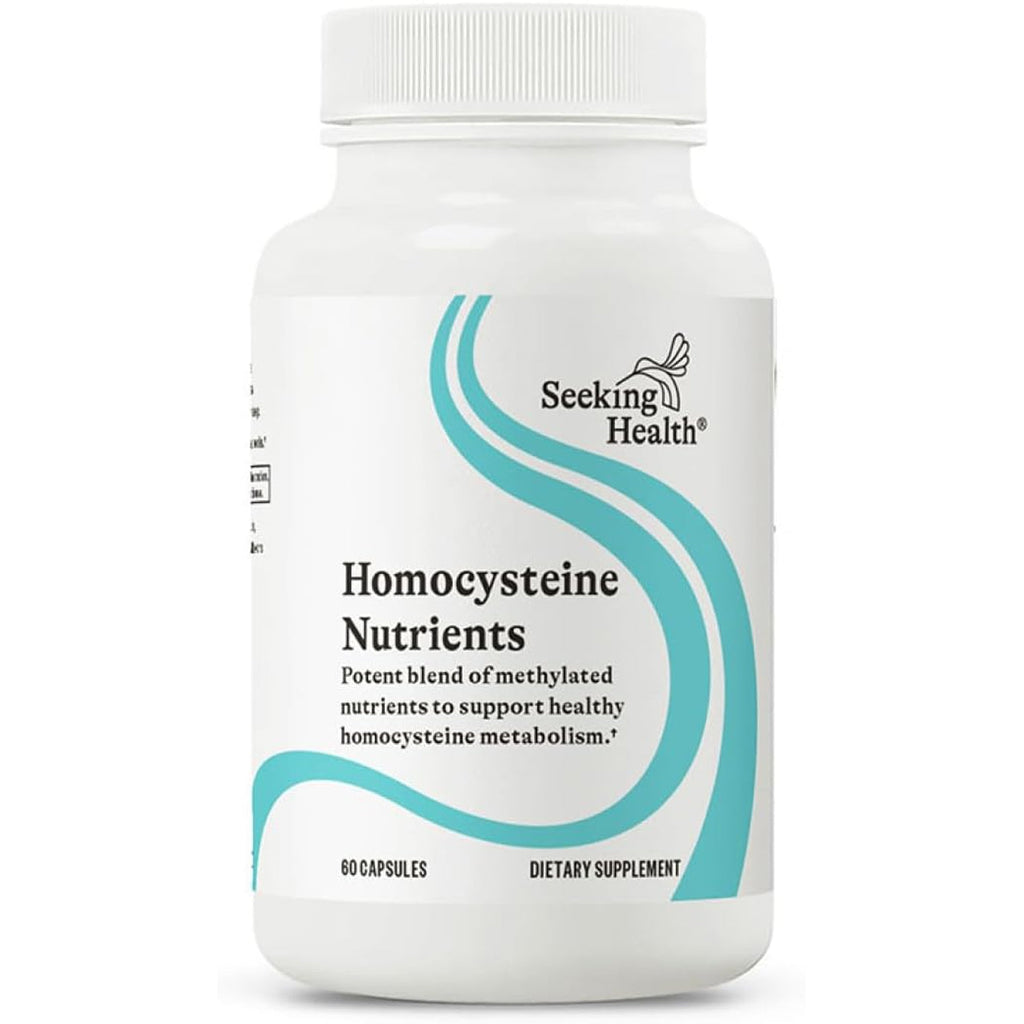 Seeking Health Homocysteine Nutrients - Supplement Formula with L-Methylfolate & Vitamin B12, B6 & B2 - Supports Healthy Cognition & Brain Function - Aids Homocysteine Metabolism - 60 Capsules