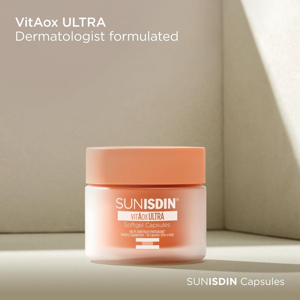 SUNISDIN - Daily Skin Care Antioxidant Supplement with Vitamin E and a - 30 Softgel Capsules