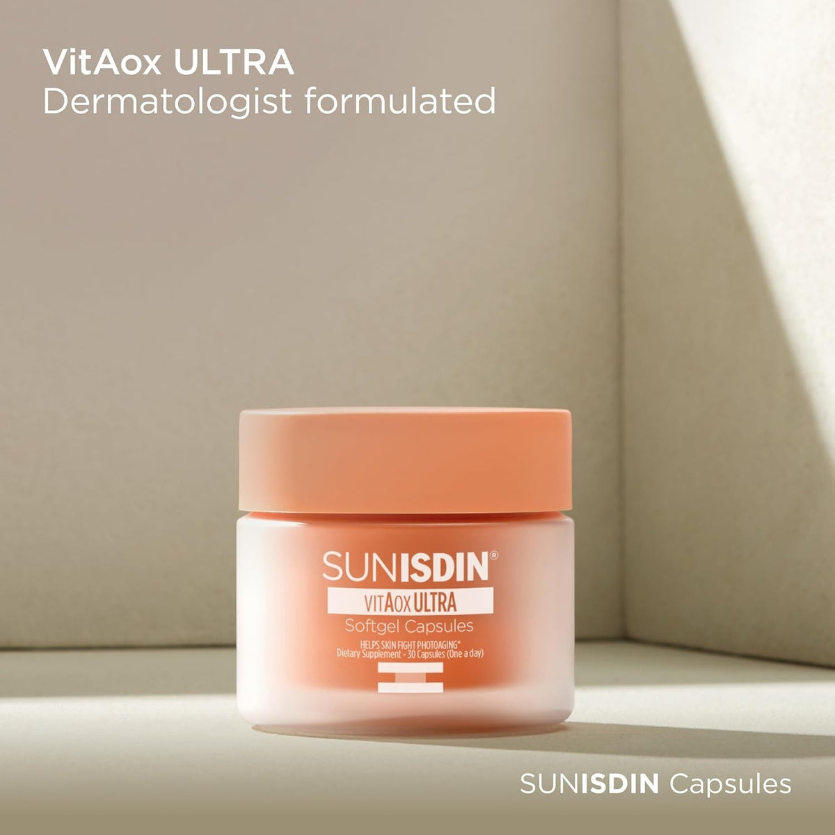SUNISDIN - Daily Skin Care Antioxidant Supplement with Vitamin E and a - 30 Softgel Capsules