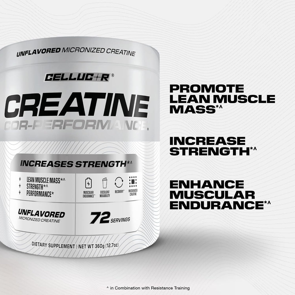 Cellucor Cor-Performance Creatine Monohydrate for Strength and Muscle Growth, 72 Servings