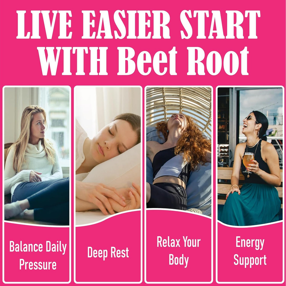 Beet Root Capsules – 1300Mg Beetroot Powder for Natural Energy & Endurance Support, Non-Gmo, 60 Capsules, 30-Day Supply (1Pc)