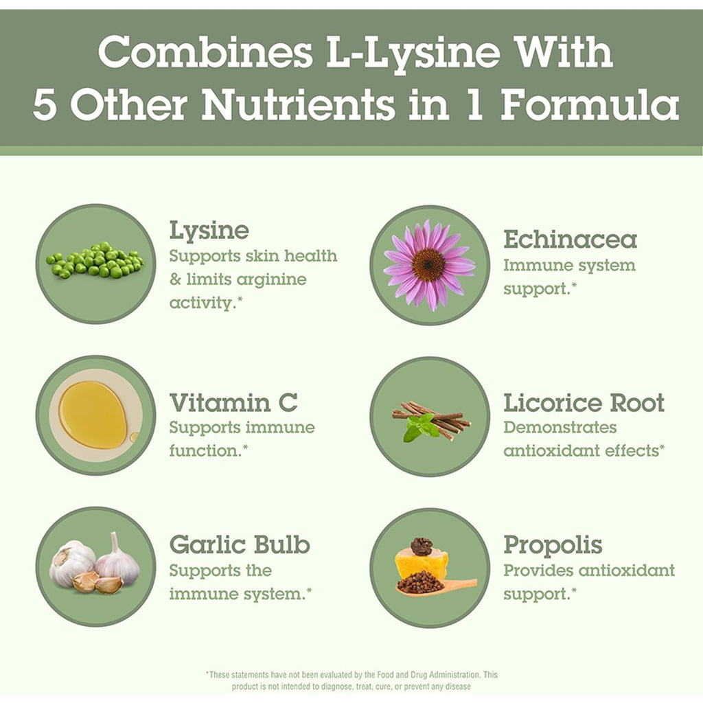Quantum Health Super Lysine+ / Advanced Formula Lysine+ Immune Support with Vitamin C, Echinacea, Licorice, Propolis, Odorless Garlic (90 Tablets)