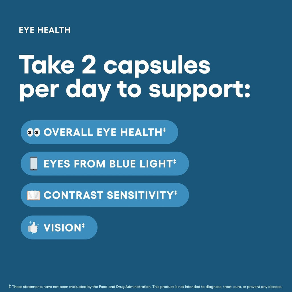 Physician'S Choice Eye Health - Lutein, Zeaxanthin & Bilberry Extract - Supports Eye Strain, Dry Eyes, and Vision Health - 2 Award-Winning Clinically Proven Eye Vitamin Ingredients - Carotenoid Blend