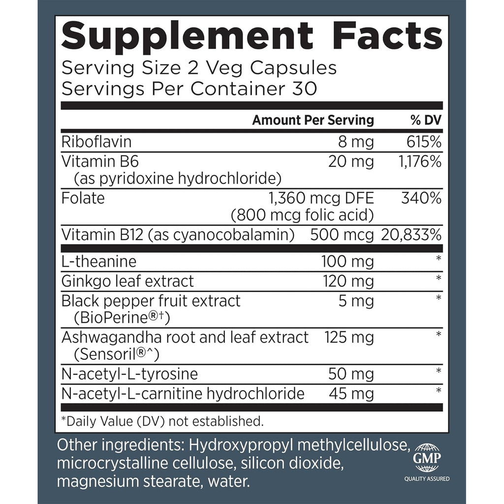 Primal Health Cogniforce - Memory & Brain Health - Acetyl L-Carnitine Formula - Better Cognitive Performance - Clarity + Focus + Better Recall + Calm Thinking - Dietary Supplement - 60 Capsules