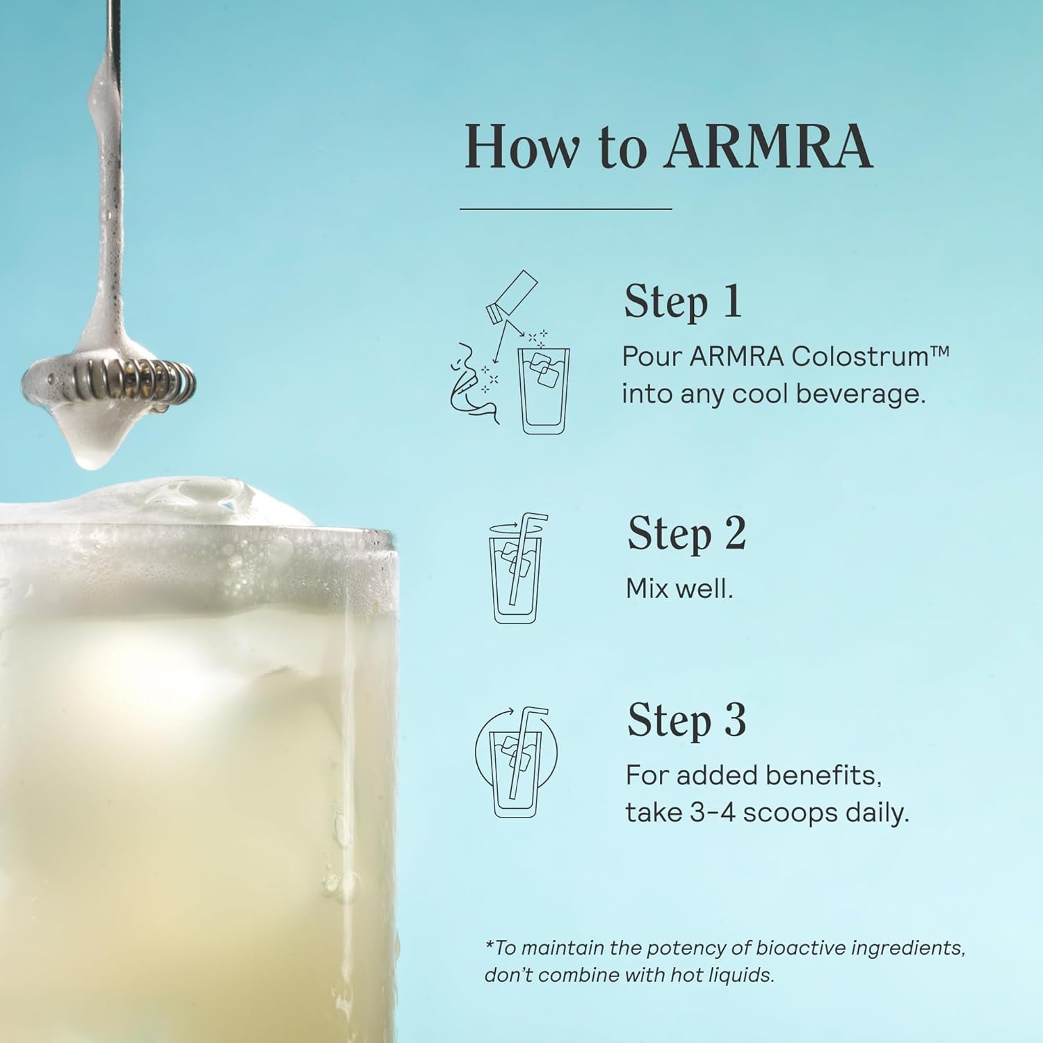 ARMRA Colostrum Powder | Unflavored | Gut Health & Bloating | Skin & Hair | Immunity | Keto, Gluten & Fat-Free | 120 Servings