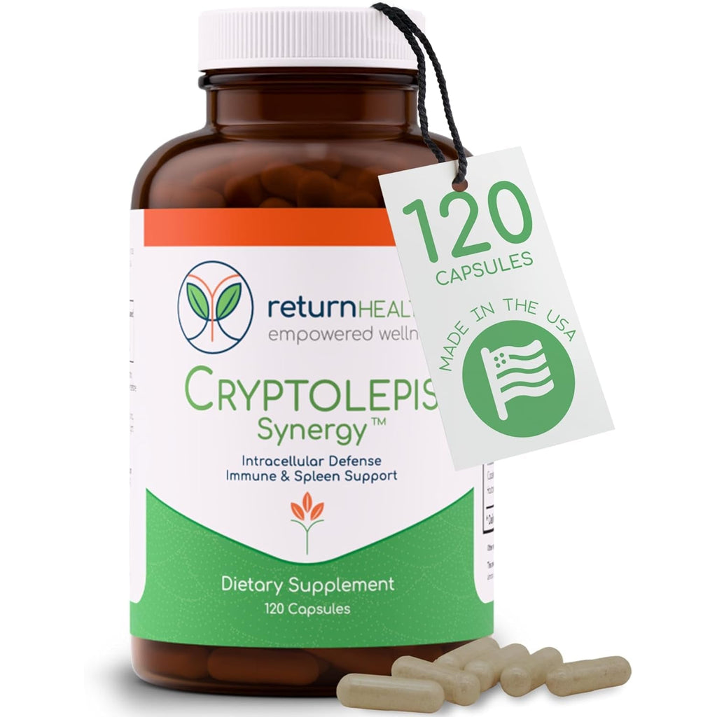 Cryptolepis Synergy, Immune Support Vitamins, Immune System Booster for Adults, Liver, Lymphatic, & Immune Support Supplement, Supports Lyme & Natural Parasite Defense, 120 Capsules