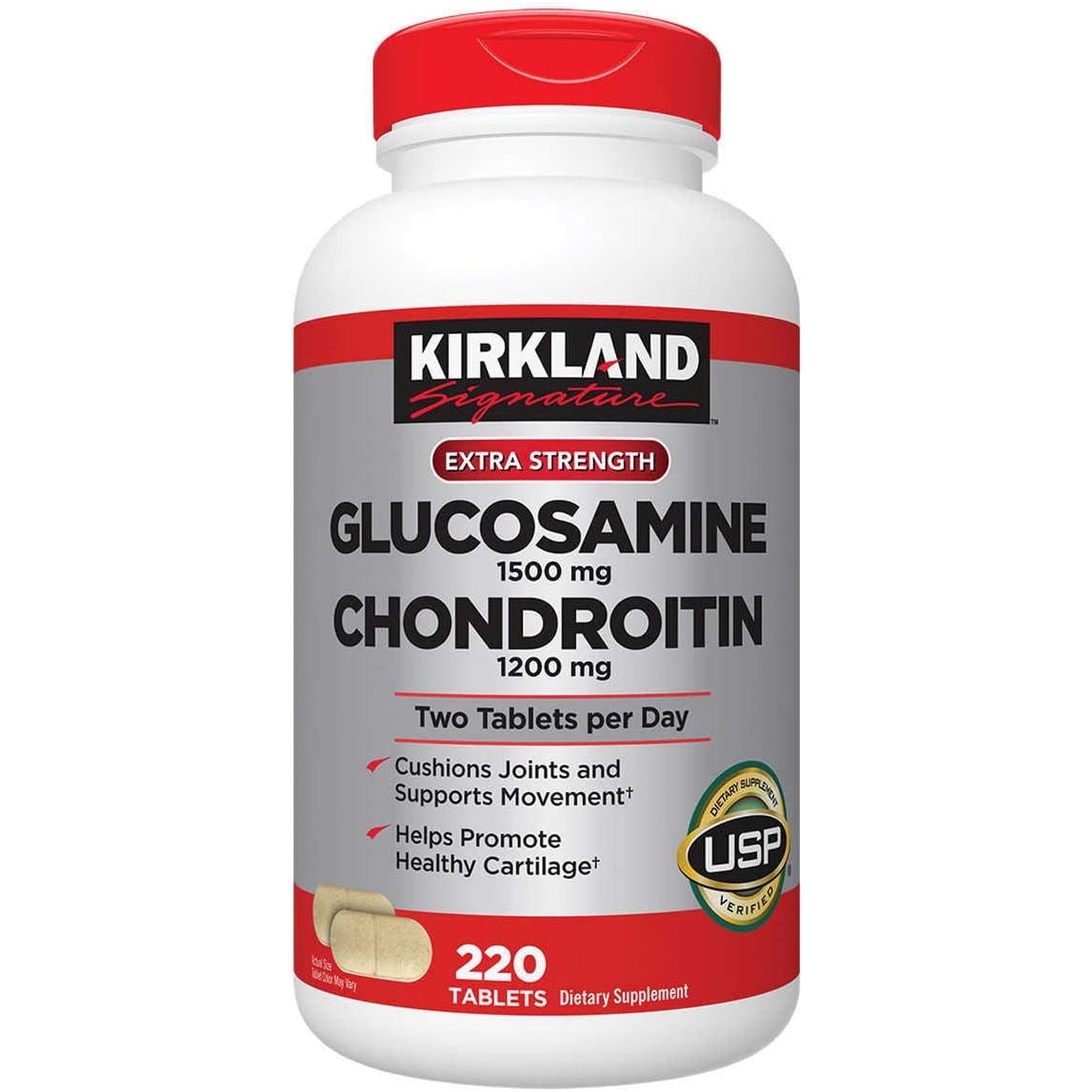 Kirkland Signature Glucosamine & Chondroitin, 220 Tablets (2 Pack)