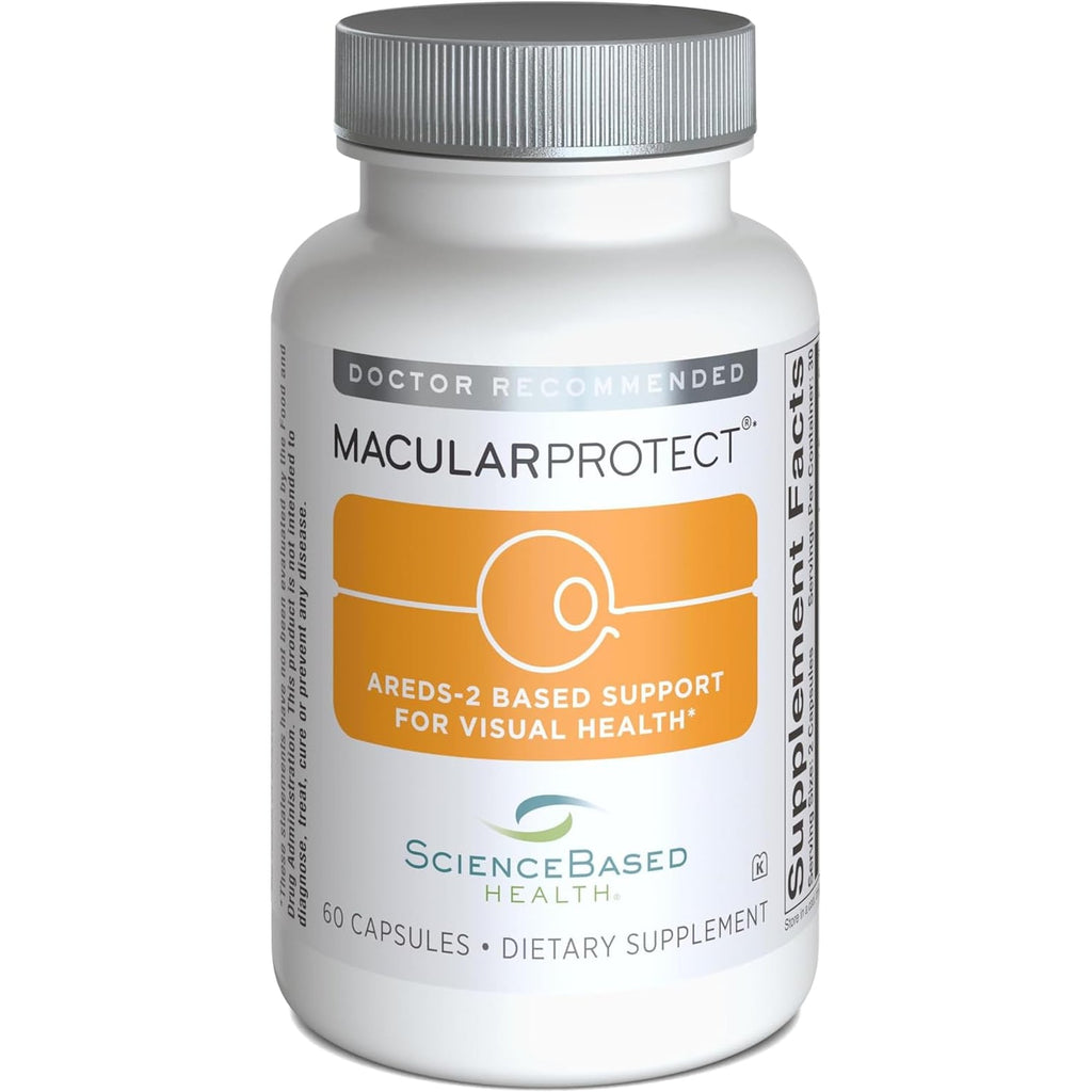 Sciencebased Health Macularprotect AREDS 2 Formula – Eye Health Vitamin & Mineral Supplement with Lutein, Zeaxanthin & B Vitamins for Macular & Vision Support – 60 Capsules