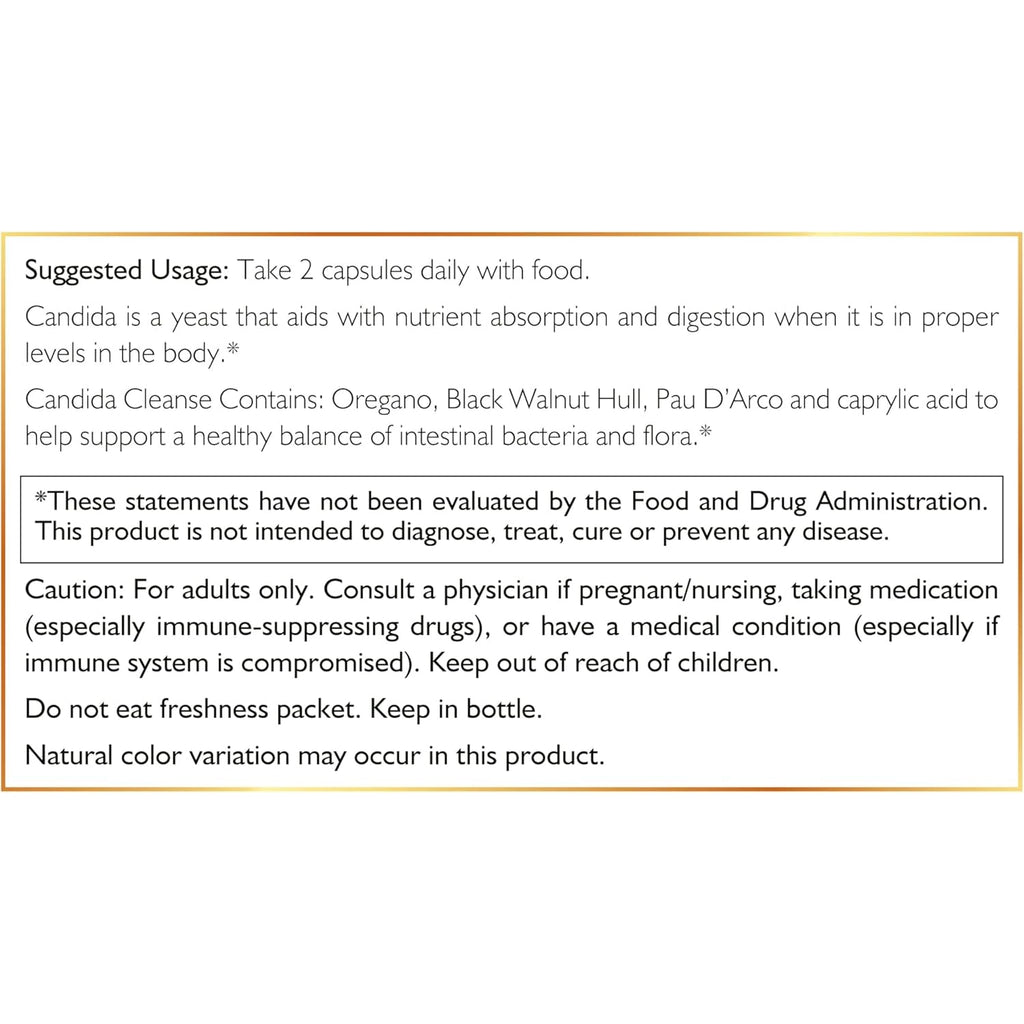 Cocó March N.M.D Candida Cleanse – 30 Day Herbal Detox Cleansing with Digestive Enzymes for Gut Health & Immune Support – Gluten Free, Vegan, Non-Gmo, Dairy Free, Soy Free – 120 Veggie Caps