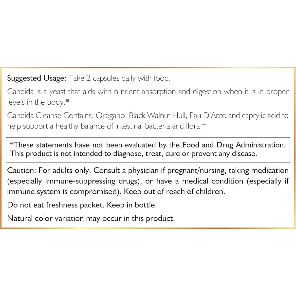 Cocó March N.M.D Candida Cleanse – 30 Day Herbal Detox Cleansing with Digestive Enzymes for Gut Health & Immune Support – Gluten Free, Vegan, Non-Gmo, Dairy Free, Soy Free – 120 Veggie Caps