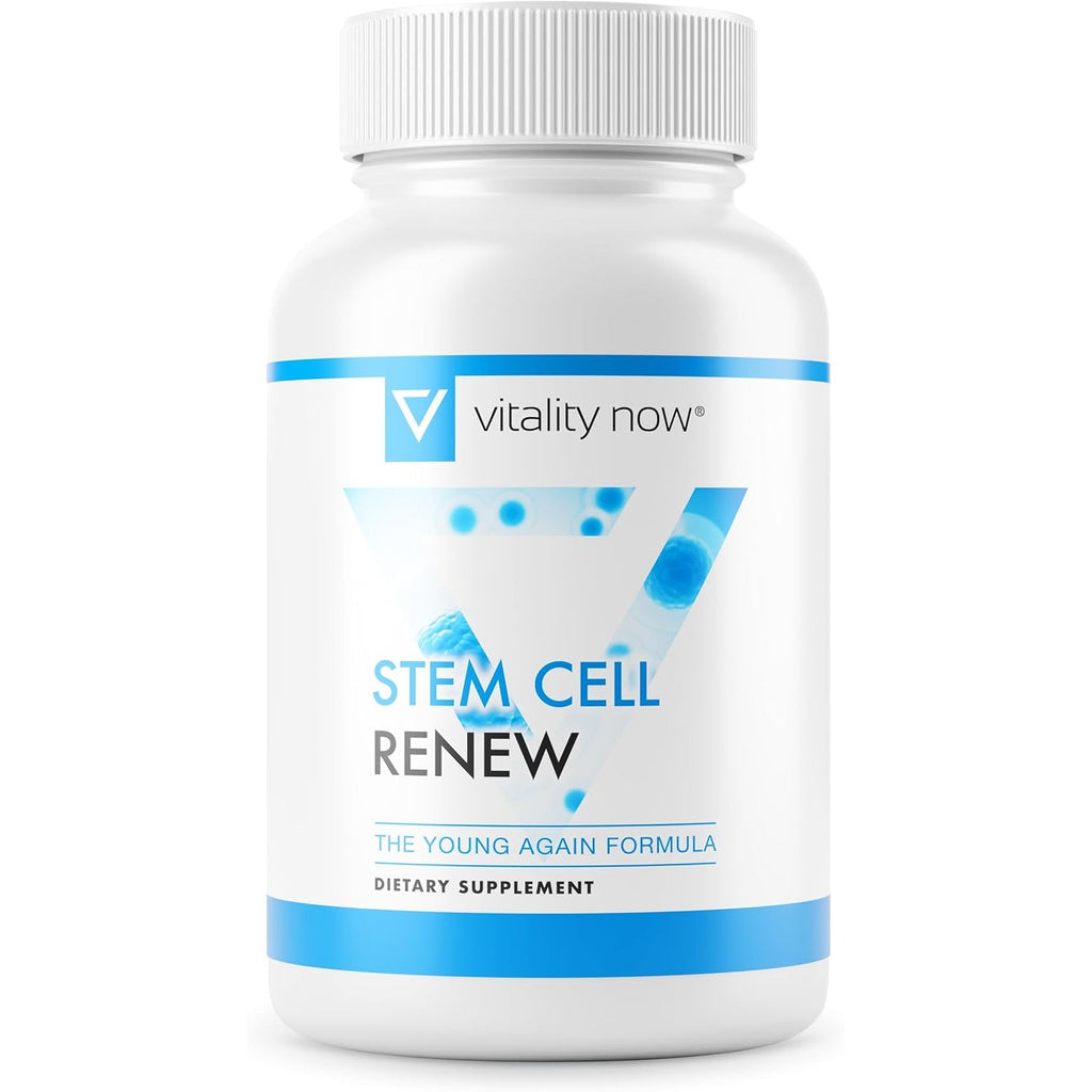 Stem Cell Renew | Boost Your Natural Supply of Stem Cells to Strengthen Mental Sharpness, Help Slow Signs of Aging and Restore Youthful Energy - Created by NASA Scientist | 1-Month Supply (60 Count)