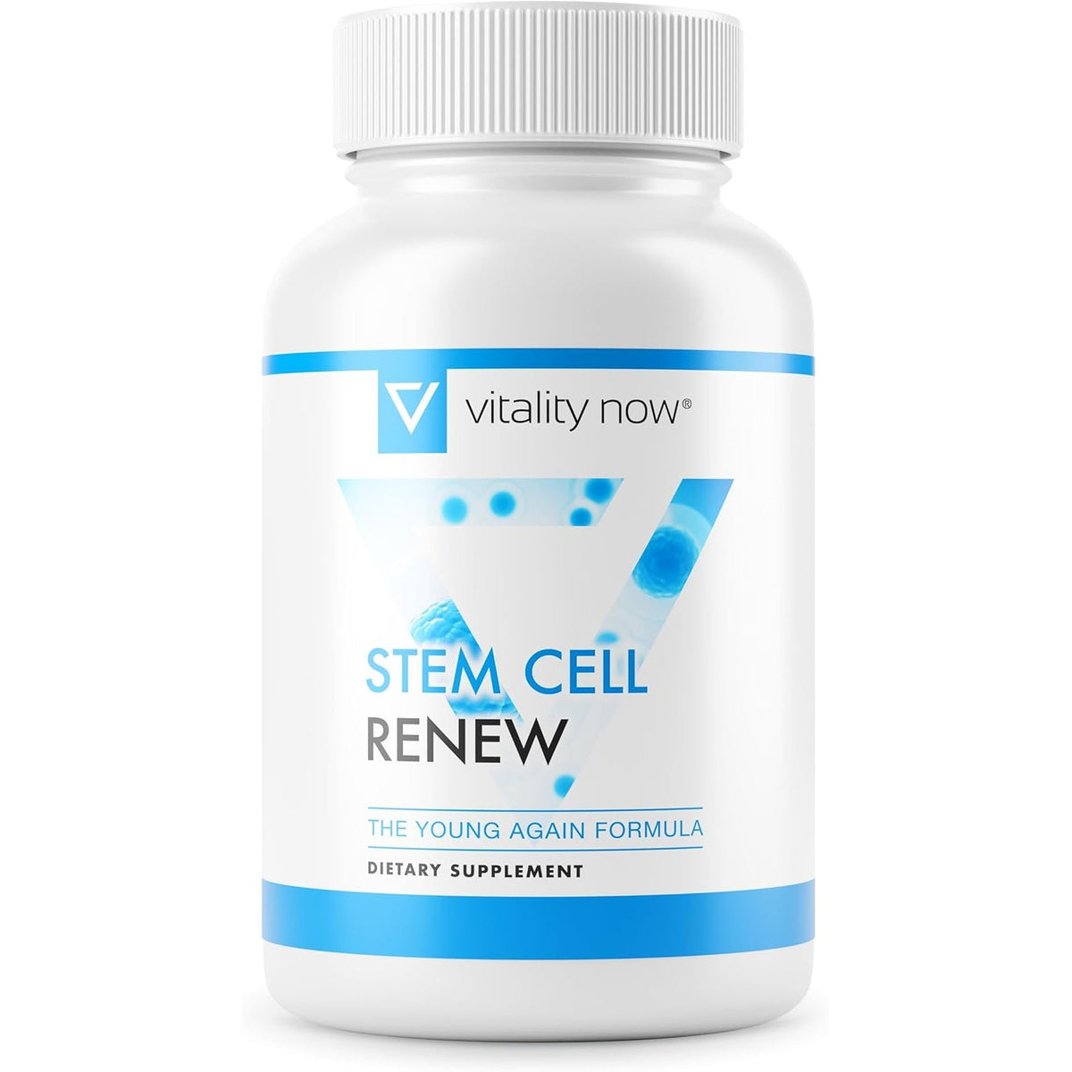 Stem Cell Renew | Boost Your Natural Supply of Stem Cells to Strengthen Mental Sharpness, Help Slow Signs of Aging and Restore Youthful Energy - Created by NASA Scientist | 1-Month Supply (60 Count)