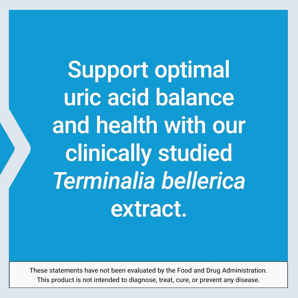 Life Extension Uric Acid Control, Promotes Healthy Uric Acid Balance, Joint Health, Discomfort Relief, Gluten Free, Non-Gmo, Vegetarian, 60 Capsules