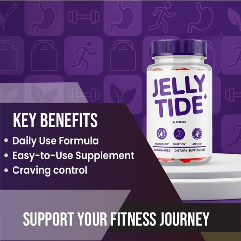 (1 Pack) Jelly Tide Gummies, Official Jellytide Supplement Gummys with Premium Ingredients, Advanced Formula Support for Overall Health & Wellness Reviews (60 Gummies)