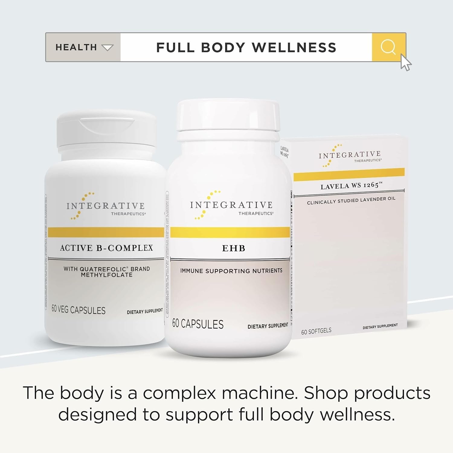 Integrative Therapeutics EHB - Immune Support Supplement with Vitamins A, C & B6* - Mineral Support with Zinc - Dairy-Free & Gluten-Free - 60 Capsules (20 Servings)