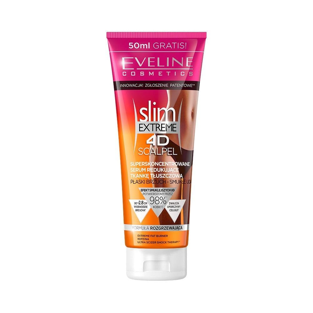 Eveline Cosmetics Slim Extreme 4D Ultra-Concentrated Fat-Reducing Serum with SCALPEL SHAPE DESIGNER™ Technology