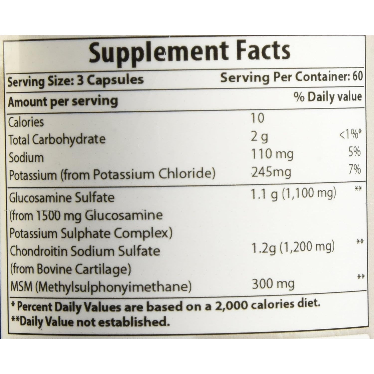 Best Naturals Glucosamine Chondroitin and MSM (Non-Gmo) - Promotes Joint Health - 180 Count