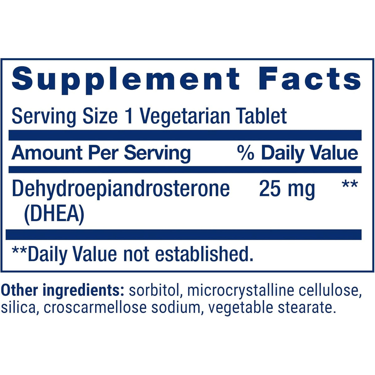 Life Extension DHEA 25 Mg – Hormone Balance Supplement, Memory, Muscle Health, Bone Health, Men’S Health, Women’S Health, Gluten-Free, Non-Gmo, Vegetarian, 100 Dissolve-In-Mouth Tablets