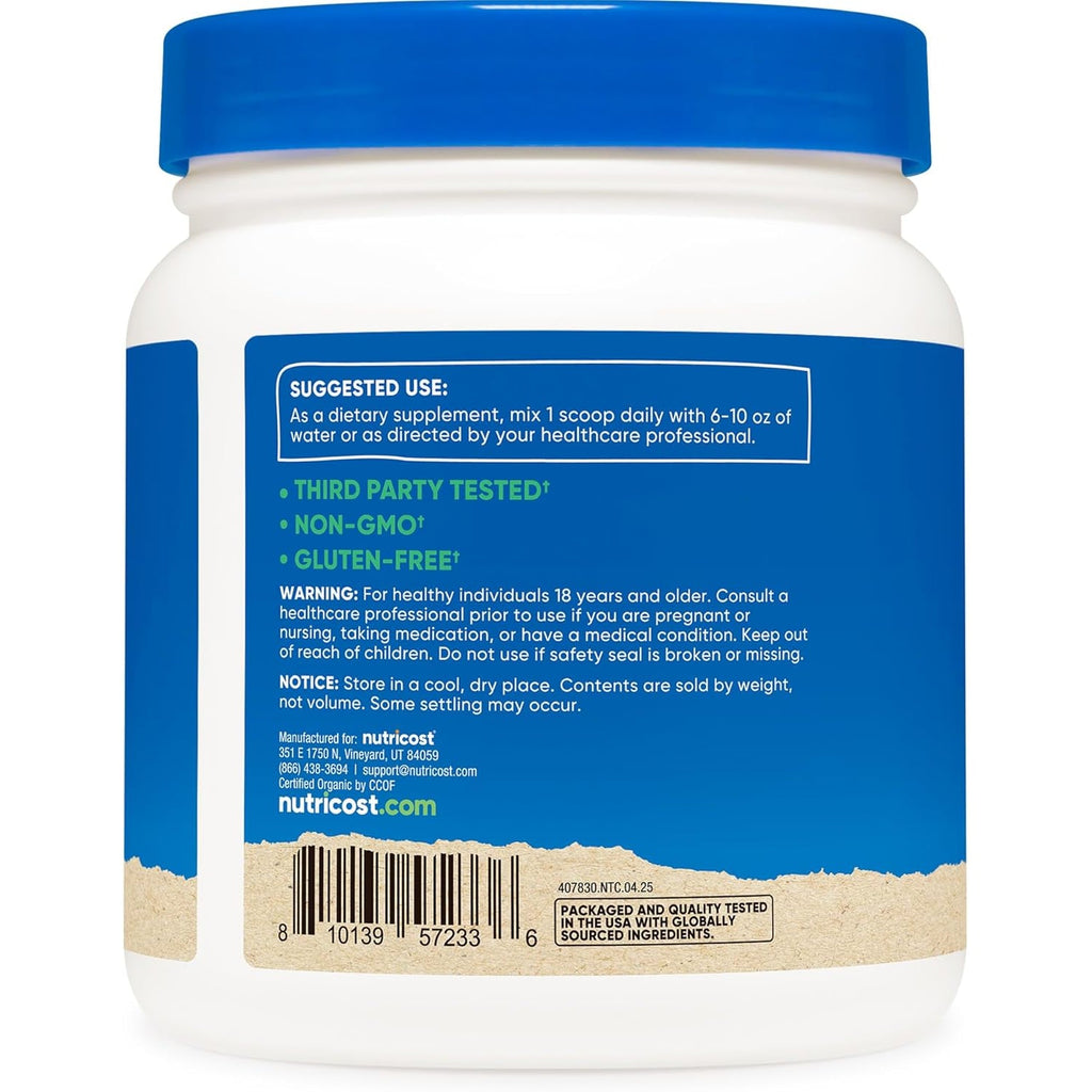 Nutricost Organic Maca Root Powder (1 LB)