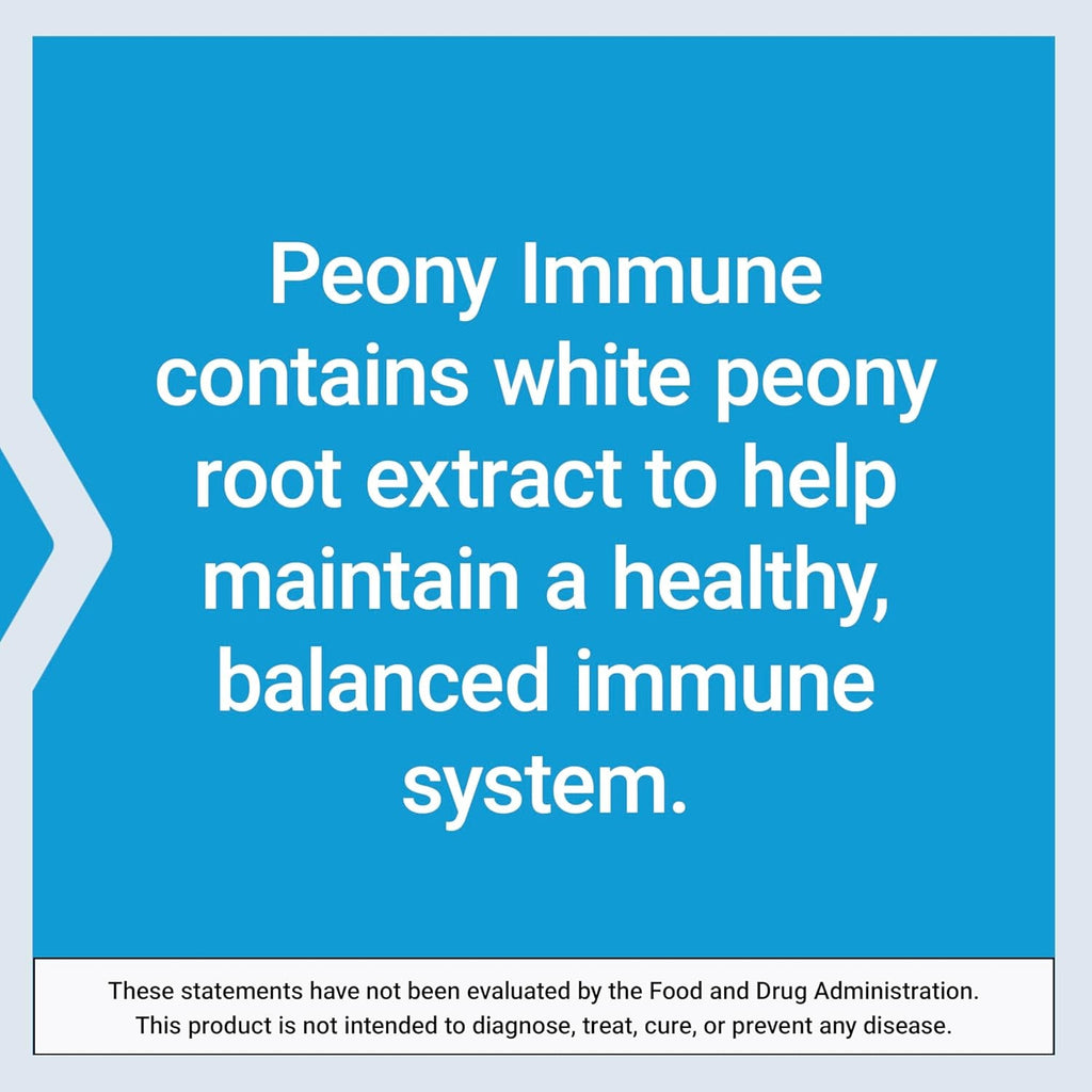 Life Extension Peony Immune, White Peony Root, Immune Health Support, Immune System, Gluten-Free, Non-Gmo, Vegetarian, 60 Capsules