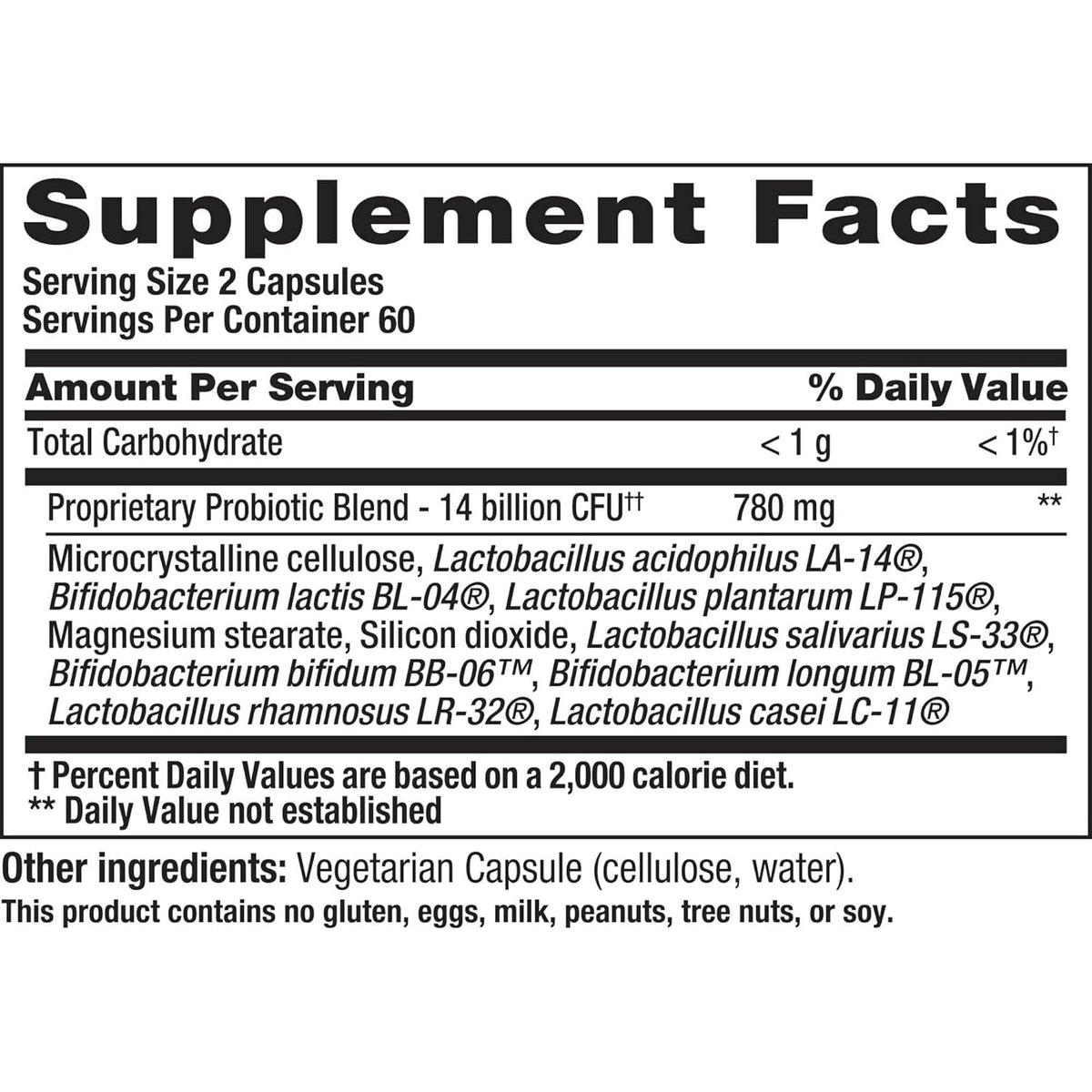 Nutrition Now PB 8 Probiotic Acidophilus for Life* Vegetarian Dietary Supplement for Men and Women, 120 Count